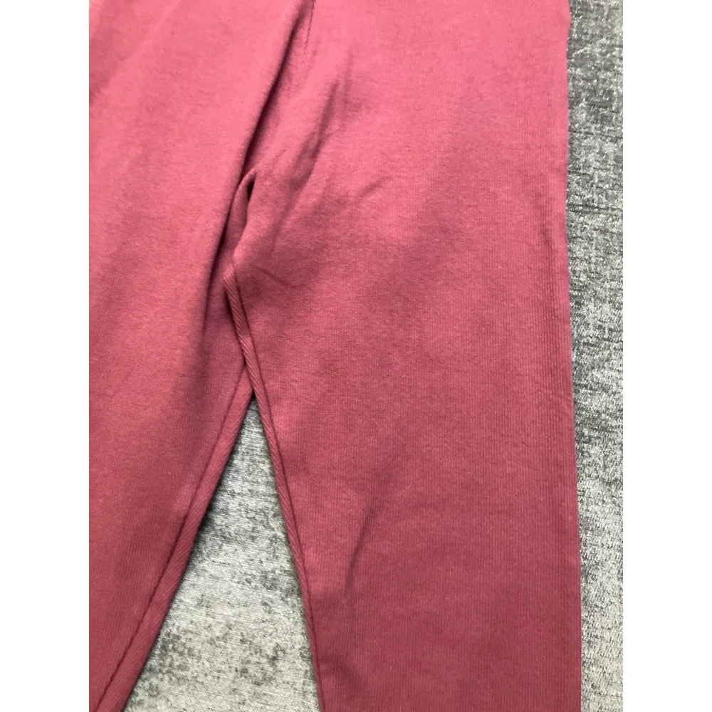 Zara 2-Piece Track Set Girls 13-14Y Burgundy Spellout Random Answer Fleece Lined